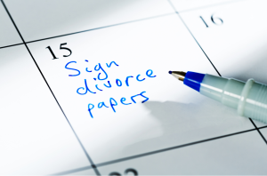 Calendar marking the 60-day waiting period for a Texas divorce timeline